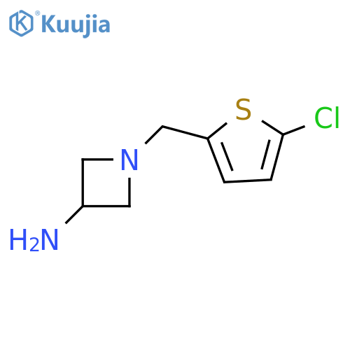 1-[(5-chlorothiophen-2-yl)methyl]azetidin-3-amine structure
