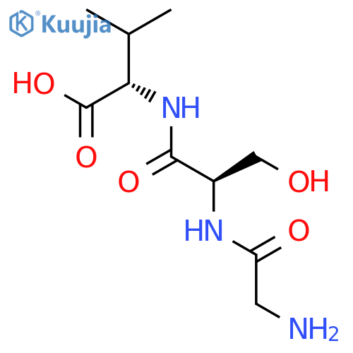 L-Valine, N-(N-glycyl-D-seryl)- structure