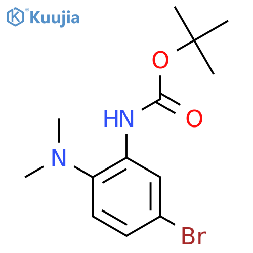 tert-butyl N-[5-bromo-2-(dimethylamino)phenyl]carbamate structure