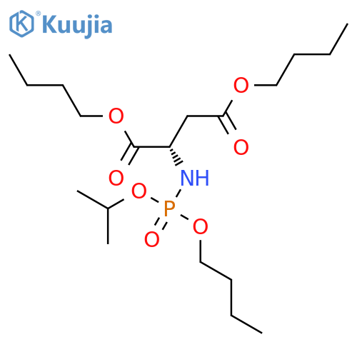 L-Aspartic acid, N-[butoxy(1-methylethoxy)phosphinyl]-, dibutyl ester structure