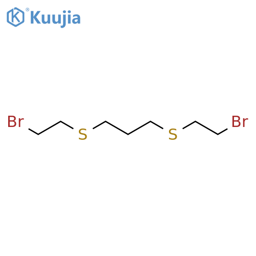 Propane, 1,3-bis[(2-bromoethyl)thio]- structure