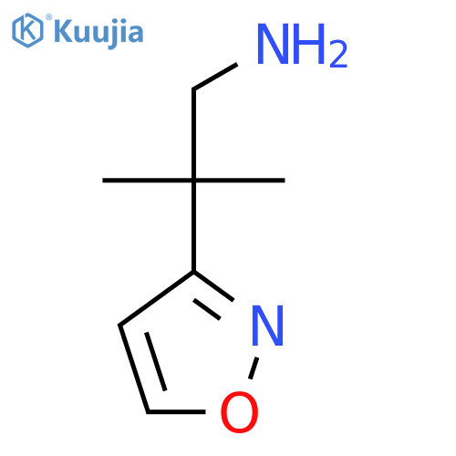 2-methyl-2-(1,2-oxazol-3-yl)propan-1-amine structure