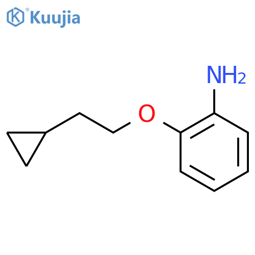 2-(2-cyclopropylethoxy)aniline structure