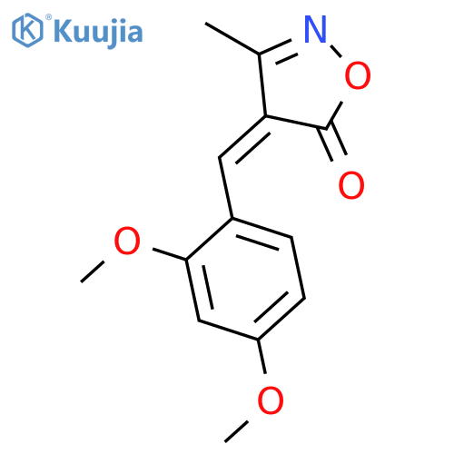 5(4H)-ISOXAZOLONE, 4-[(2,4-DIMETHOXYPHENYL)METHYLENE]-3-METHYL- structure