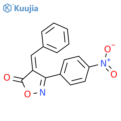 5(4H)-Isoxazolone, 3-(4-nitrophenyl)-4-(phenylmethylene)- structure