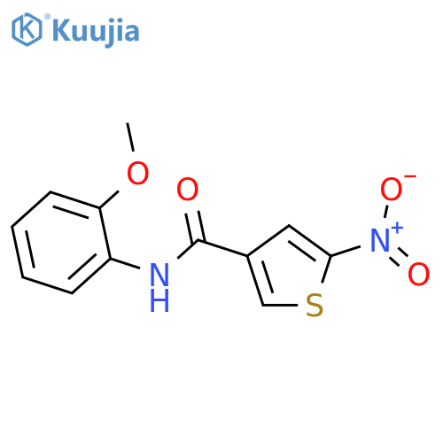 3-Thiophenecarboxamide,N-(2-methoxyphenyl)-5-nitro- structure