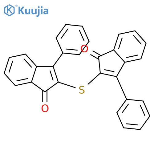 1H-INDEN-1-ONE, 2,2'-THIOBIS[3-PHENYL- structure