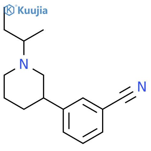 Benzonitrile, 3-[1-(1-methylpropyl)-3-piperidinyl]- structure