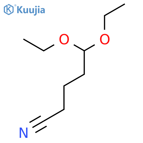 Glutaraldehydonitrile Diethyl Acetal structure