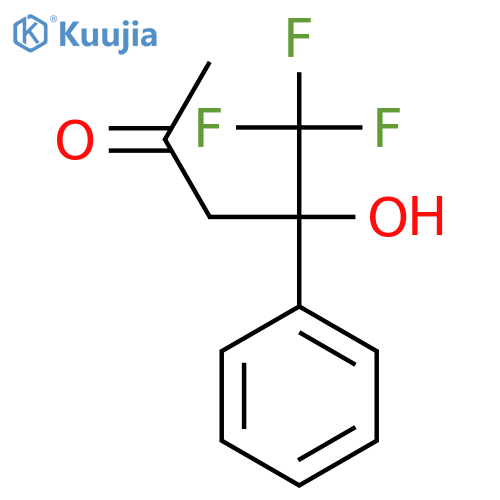 5,5,5-Trifluoro-4-hydroxy-4-phenylpentan-2-one structure