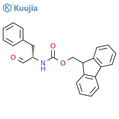 9H-Fluoren-9-ylmethyl N-(2S)-1-oxo-3-phenylpropan-2-ylcarbamate structure