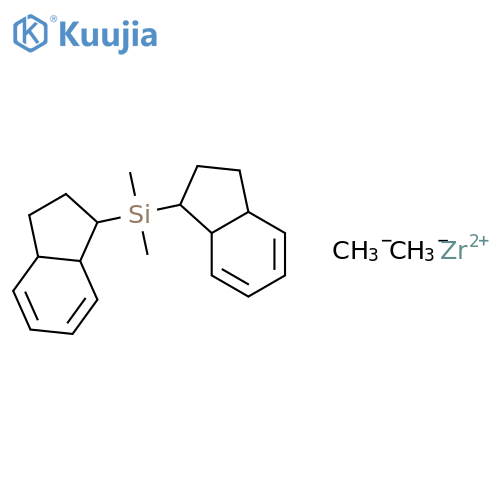 Zirconium,[(dimethylsilylene)bis[(1,2,3,3a,7a-h)-1H-inden-1-ylidene]]dimethyl- structure