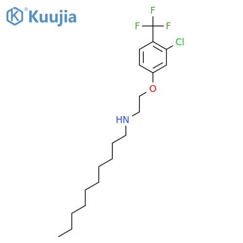 1-DECANAMINE, N-[2-[3-CHLORO-4-(TRIFLUOROMETHYL)PHENOXY]ETHYL]- structure