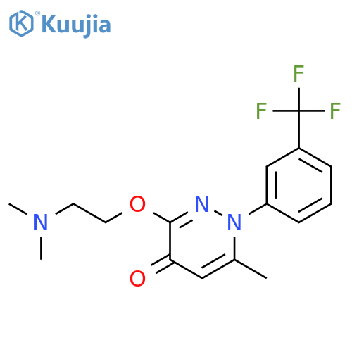 4(1H)-Pyridazinone,3-[2-(dimethylamino)ethoxy]-6-methyl-1-[3-(trifluoromethyl)phenyl]- structure