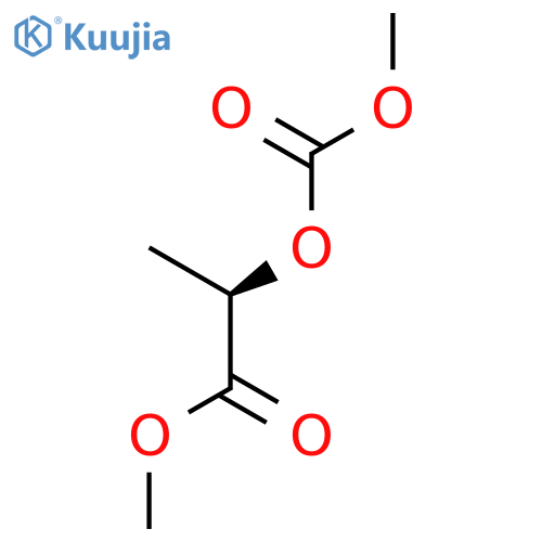 Propanoic acid, 2-[(methoxycarbonyl)oxy]-, methyl ester, (R)- structure