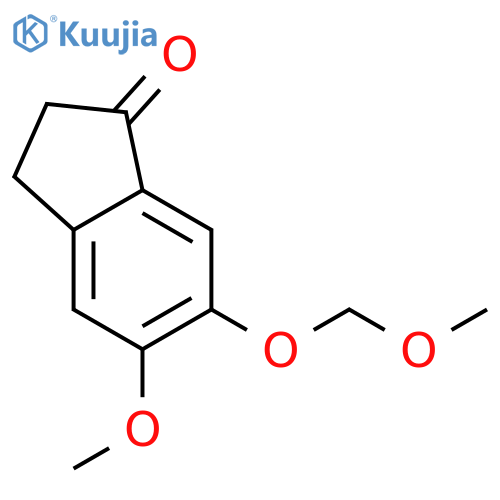 2,3-Dihydro-5-methoxy-6-(methoxymethoxy)-1H-inden-1-one structure