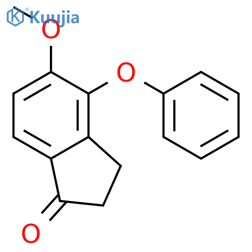 1H-Inden-1-one, 2,3-dihydro-5-methoxy-4-phenoxy- structure