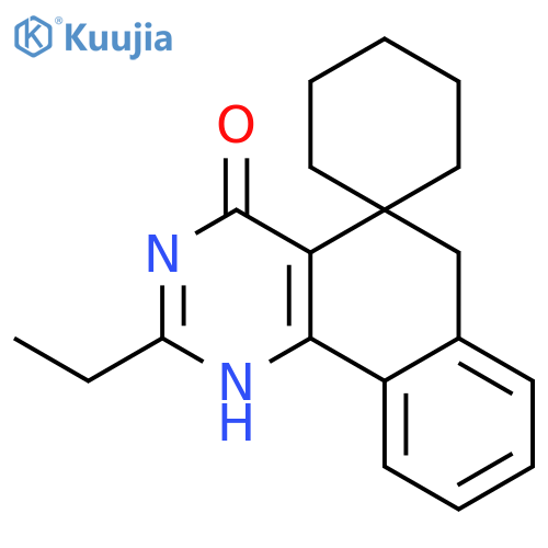 SPIRO[BENZO[H]QUINAZOLINE-5(1H),1'-CYCLOHEXAN]-4(6H)-ONE, 2-ETHYL- structure