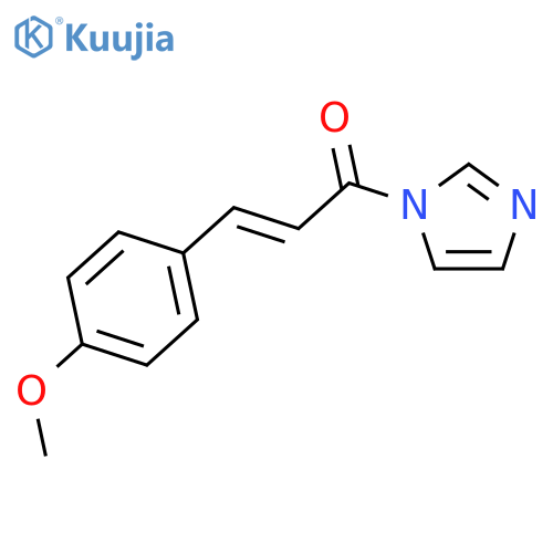 1H-Imidazole, 1-[3-(4-methoxyphenyl)-1-oxo-2-propenyl]- structure