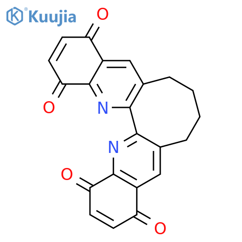 Cycloocta[2,1-b:3,4-b']diquinoline-1,4,11,14-tetrone, 6,7,8,9-tetrahydro- structure