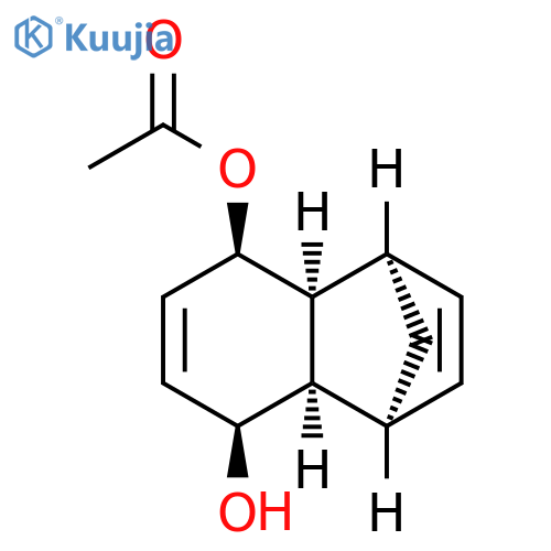 1,4-Methanonaphthalene-5,8-diol, 1,4,4a,5,8,8a-hexahydro-, 5-acetate, (1S,4R,4aS,5R,8S,8aR)- structure