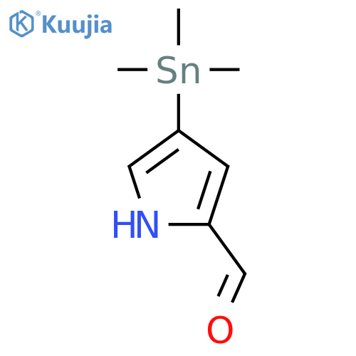 1H-Pyrrole-2-carboxaldehyde, 4-(trimethylstannyl)- structure