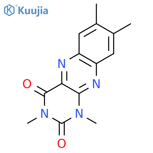 Benzo[g]pteridine-2,4(1H,3H)-dione,1,3,7,8-tetramethyl- structure