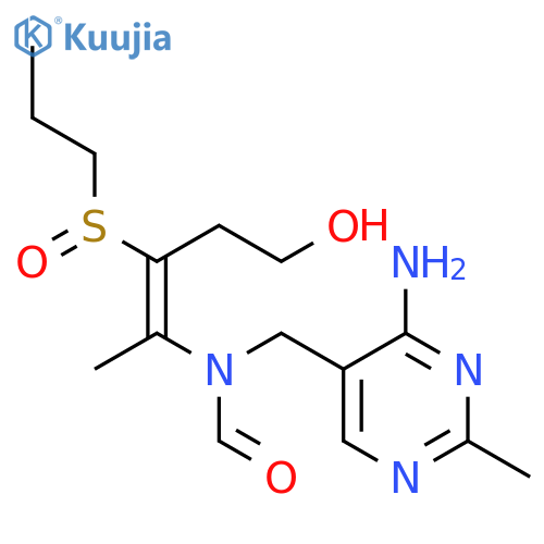 Formamide,N-[(4-amino-2-methyl-5-pyrimidinyl)methyl]-N-[4-hydroxy-1-methyl-2-(propylsulfinyl)-1-buten-1-yl]- structure