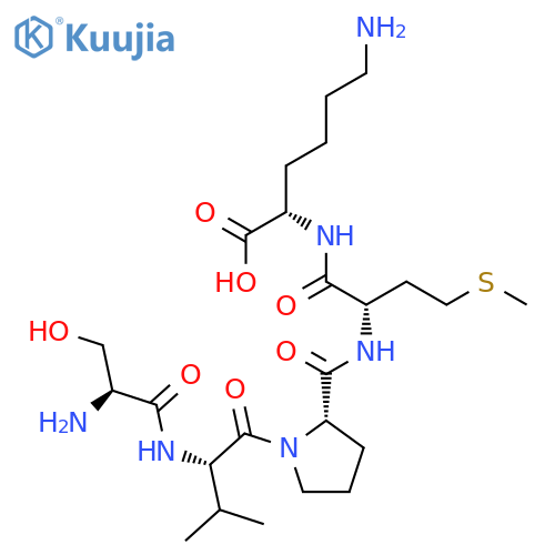 L-Lysine, N2-[N-[1-(N-L-seryl-L-valyl)-L-prolyl]-L-methionyl]- structure