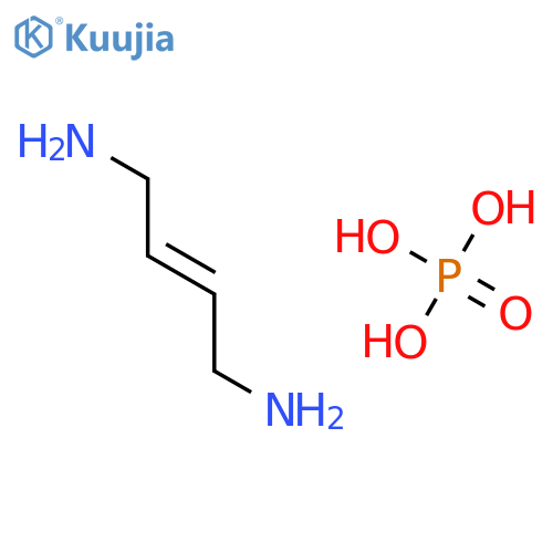 2-Butene-1,4-diamine, (E)-, phosphate (1:1) structure