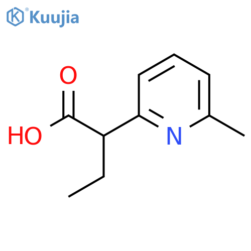 2-(6-methylpyridin-2-yl)butanoic acid structure