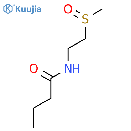 Butanamide,N-[2-(methylsulfinyl)ethyl]- structure