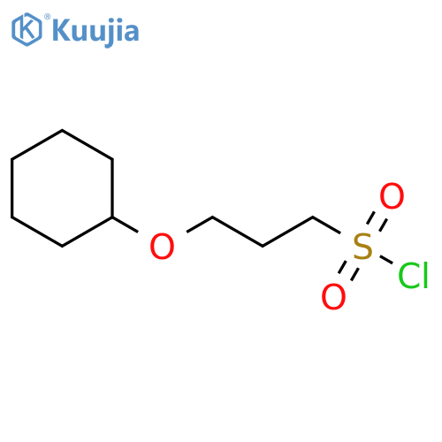 3-(cyclohexyloxy)propane-1-sulfonyl chloride structure