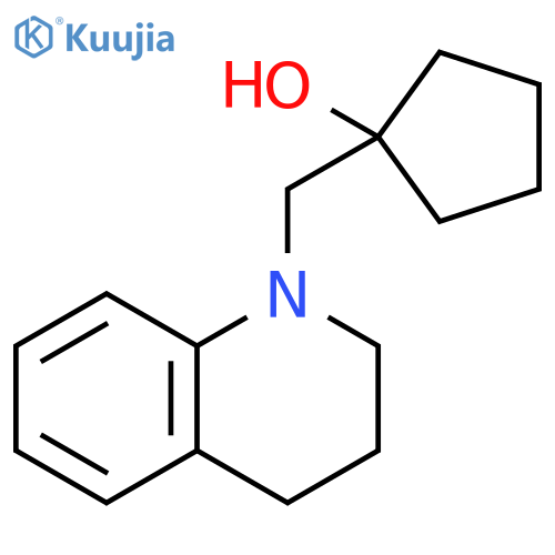 1-(1,2,3,4-tetrahydroquinolin-1-yl)methylcyclopentan-1-ol structure