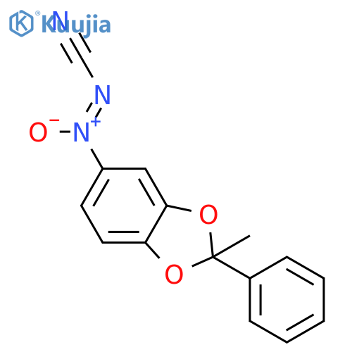 DIAZENECARBONITRILE, (2-METHYL-2-PHENYL-1,3-BENZODIOXOL-5-YL)-, 2-OXIDE structure