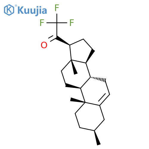 Pregn-5-en-20-one, 21,21,21-trifluoro-3-methyl-, (3b)- structure
