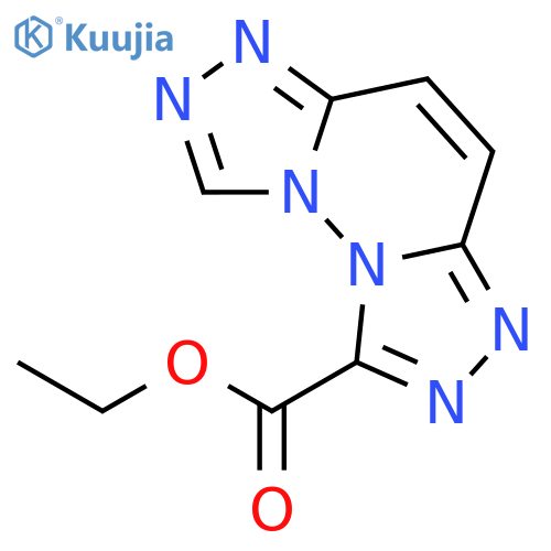 Bis[1,2,4]triazolo[4,3-b:3',4'-f]pyridazine-1-carboxylic acid, ethyl ester structure