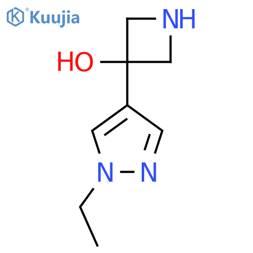 3-(1-ethyl-1H-pyrazol-4-yl)azetidin-3-ol structure