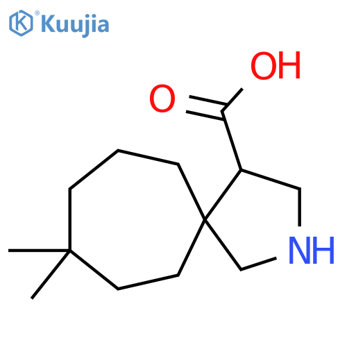 8,8-dimethyl-2-azaspiro4.6undecane-4-carboxylic acid structure