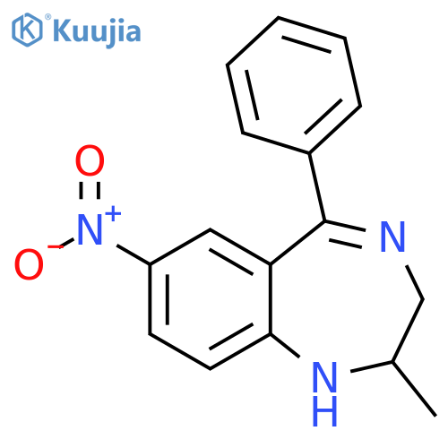1H-1,4-Benzodiazepine, 2,3-dihydro-2-methyl-7-nitro-5-phenyl- structure