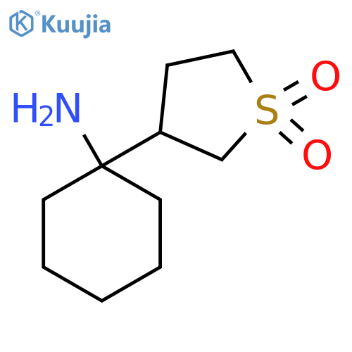 3-(1-aminocyclohexyl)-1lambda6-thiolane-1,1-dione structure