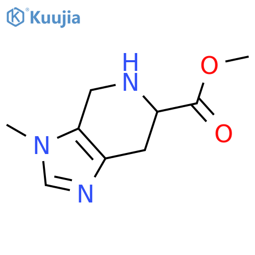 (S)-4,5,6,7-tetrahydro-3-methyl-3H-Imidazo[4,5-c]pyridine-6-carboxylic acid methyl ester structure