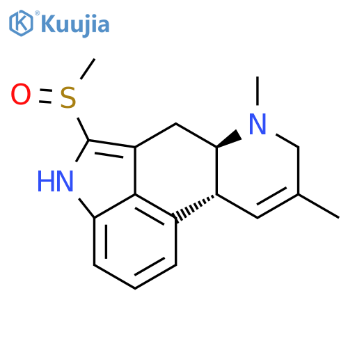 Ergoline, 8,9-didehydro-6,8-dimethyl-2-(methylsulfinyl)- structure
