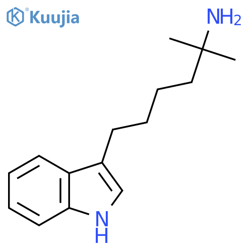6-(1H-indol-3-yl)-2-methylhexan-2-amine structure