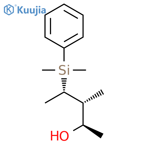 2-Pentanol, 4-(dimethylphenylsilyl)-3-methyl-, (2R,3R,4S)-rel- structure