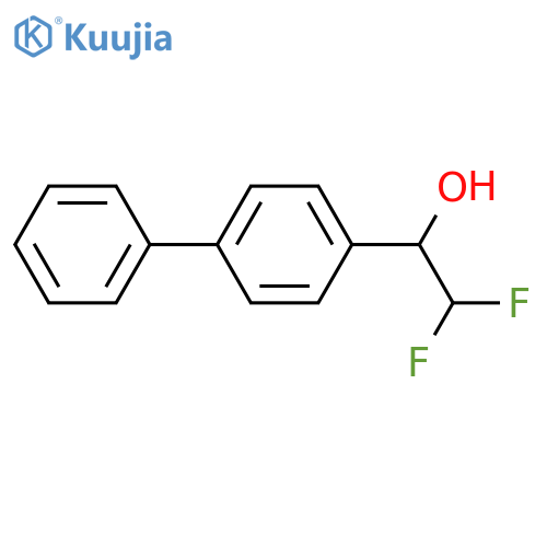 2,2-difluoro-1-(4-phenylphenyl)ethan-1-ol structure