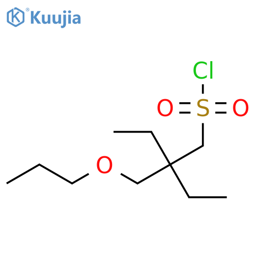 2-ethyl-2-(propoxymethyl)butane-1-sulfonyl chloride structure