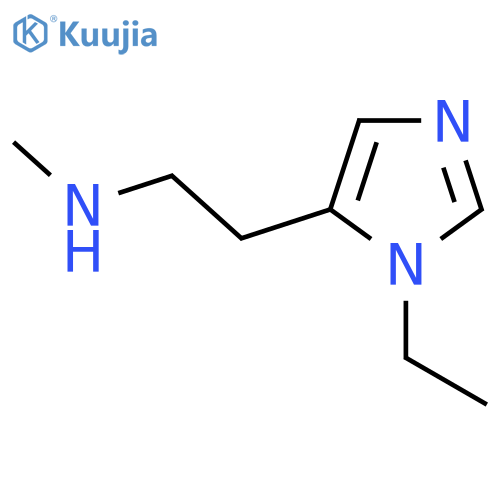 2-(1-ethyl-1H-imidazol-5-yl)ethyl(methyl)amine structure