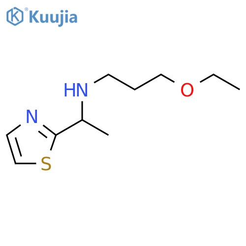 (3-ethoxypropyl)1-(1,3-thiazol-2-yl)ethylamine structure