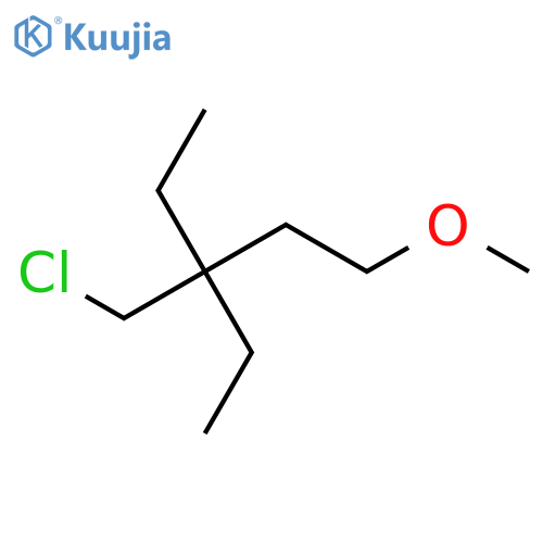 3-(Chloromethyl)-3-ethyl-1-methoxypentane structure
